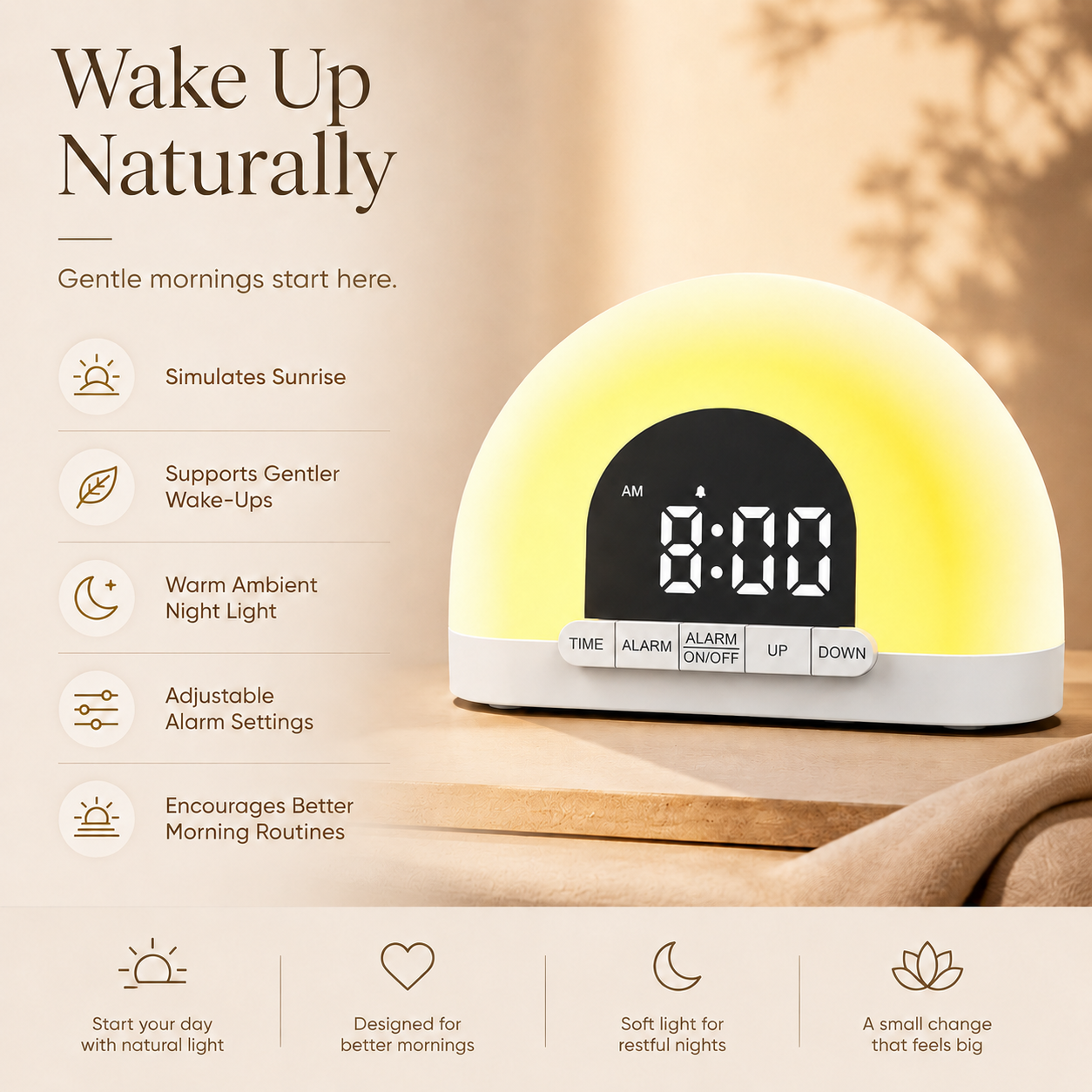 Sunrise Light Alarm Clock